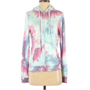Victoria's Secret Pink Tye Dye Zip Up Hoodie - Size Medium